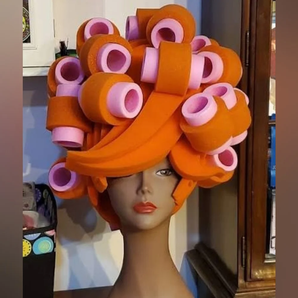 The Chris March x Target Foam Wig Rollers in pink, orange - Picture 10 of 10